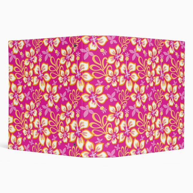JUNGLE SURF (HOT PINK COMBO) 3 RING BINDER (Background)