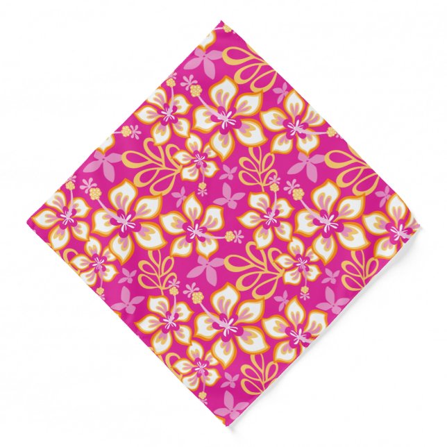 JUNGLE SURF (HOT PINK COMBO) BANDANA (Front)
