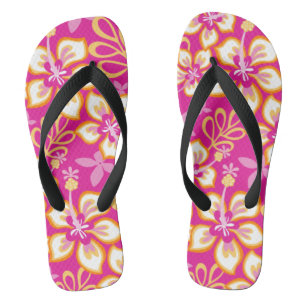 JUNGLE SURF (HOT PINK COMBO) FLIP FLOPS
