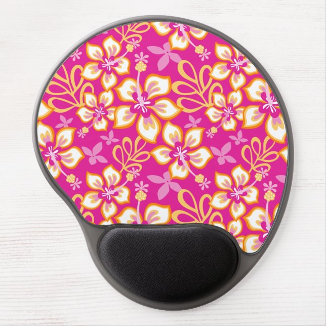 JUNGLE SURF (HOT PINK COMBO) GEL MOUSE PAD (Front)