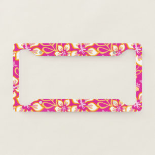 JUNGLE SURF (HOT PINK COMBO) LICENSE PLATE FRAME