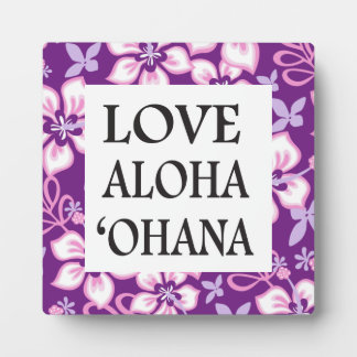 JUNGLE SURF IN PURPLE- OHANA PLAQUE