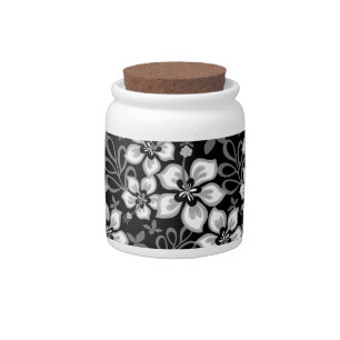 JUNGLE SURF PATTERN IN BLUE CANDY JAR