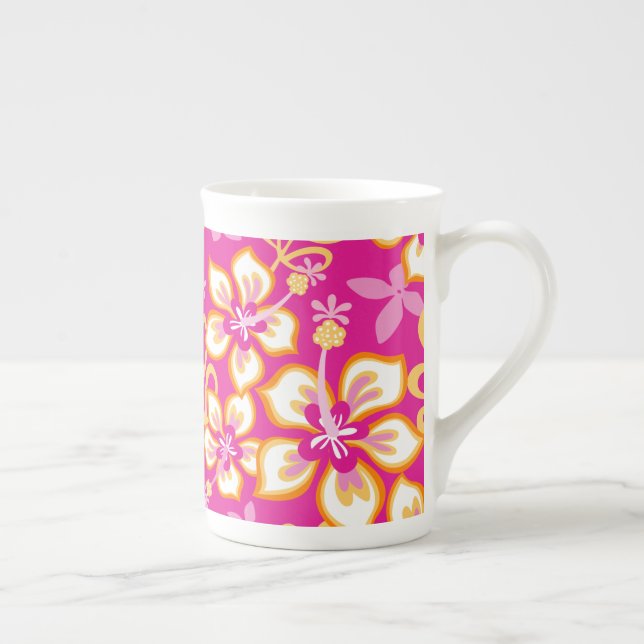 JUNGLE SURF (PINK COMBO) BONE CHINA MUG (Right)
