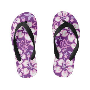 JUNGLE SURF (PURPLE COMBO) KID'S FLIP FLOPS