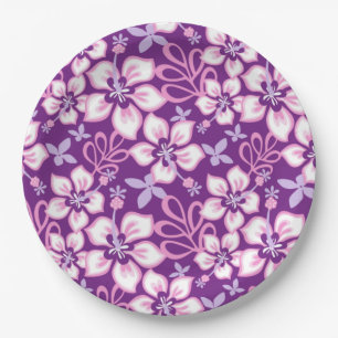 JUNGLE SURF (PURPLE COMBO) PAPER PLATES