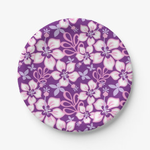 JUNGLE SURF (PURPLE COMBO) PAPER PLATES