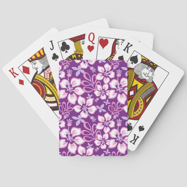JUNGLE SURF (PURPLE COMBO) POKER CARDS (Back)