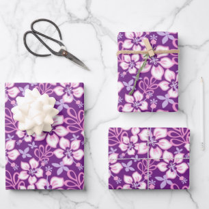 JUNGLE SURF (PURPLE COMBO) WRAPPING PAPER SHEETS