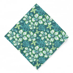 JUNGLE SURF (TEAL COMBO) BANDANA