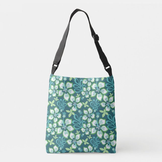 JUNGLE SURF (TEAL COMBO) CROSSBODY BAG (Back)