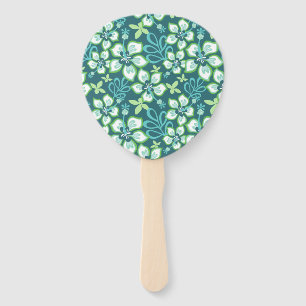 JUNGLE SURF (TEAL COMBO) HAND FAN