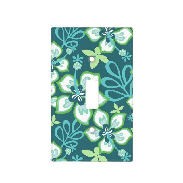 JUNGLE SURF (TEAL COMBO) LIGHT SWITCH COVER (Front)
