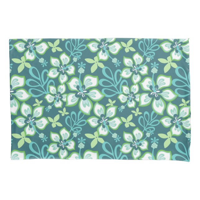 JUNGLE SURF (TEAL COMBO) PILLOW CASE (Front-Left)