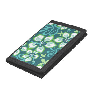 JUNGLE SURF (TEAL COMBO) TRI-FOLD WALLET