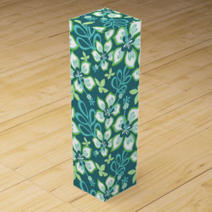 JUNGLE SURF (TEAL COMBO) WINE BOX