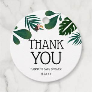Jungle Thank You Favor Tags