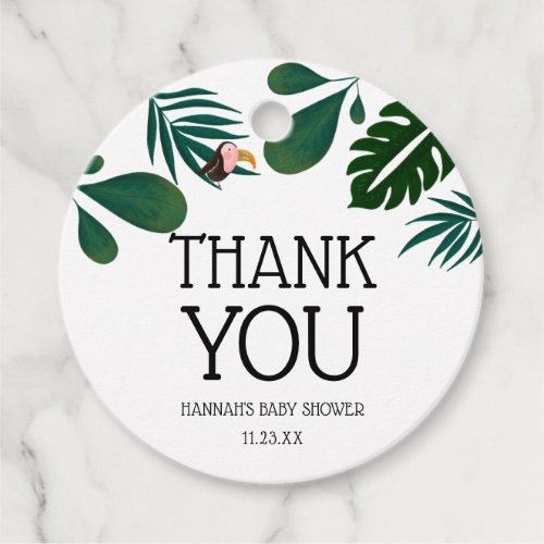 Jungle Thank You Favor Tags