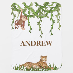 Jungle Theme Boy's Fleece Blanket