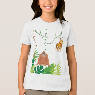 Jungle Theme T-shirt for kids Tri-Blend Shirt