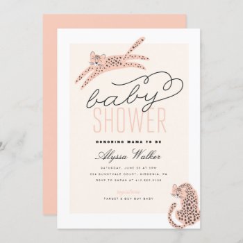 Jungle Theme Tiger Baby Shower Invitation by blush_printables at Zazzle