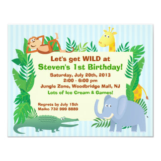 Jungle Theme Invitation Card 9