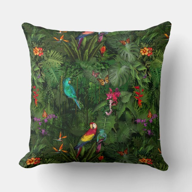 Jungle Throw Pillow (Front)