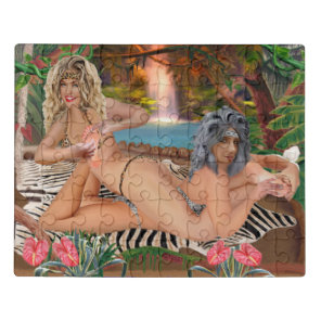 JUNGLE TICKLE WRESTLING 2 JIGSAW PUZZLE