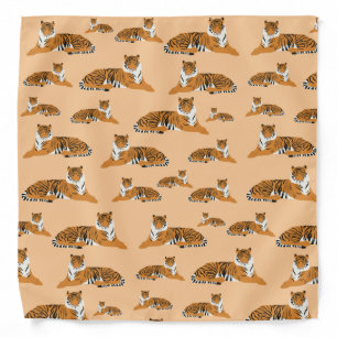 Jungle Tiger Animal Pattern  Bandana