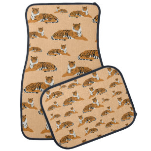 Jungle Tiger Animal Pattern Car Floor Mat