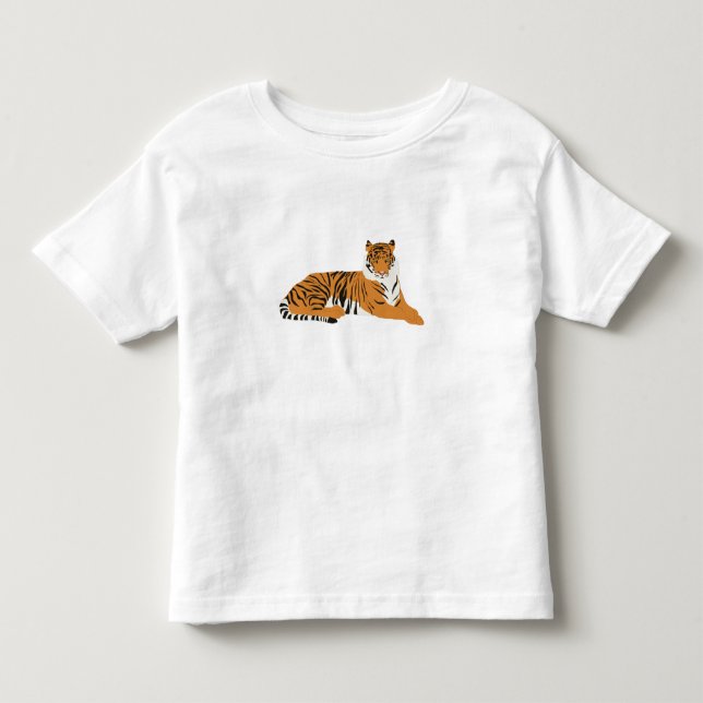 Jungle Tiger Animal  Toddler T-shirt (Front)