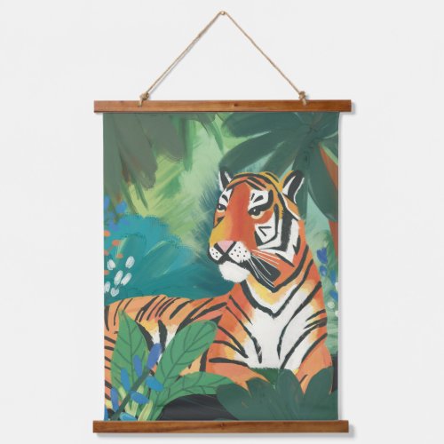 Jungle Tiger Art Print Hanging Tapestry