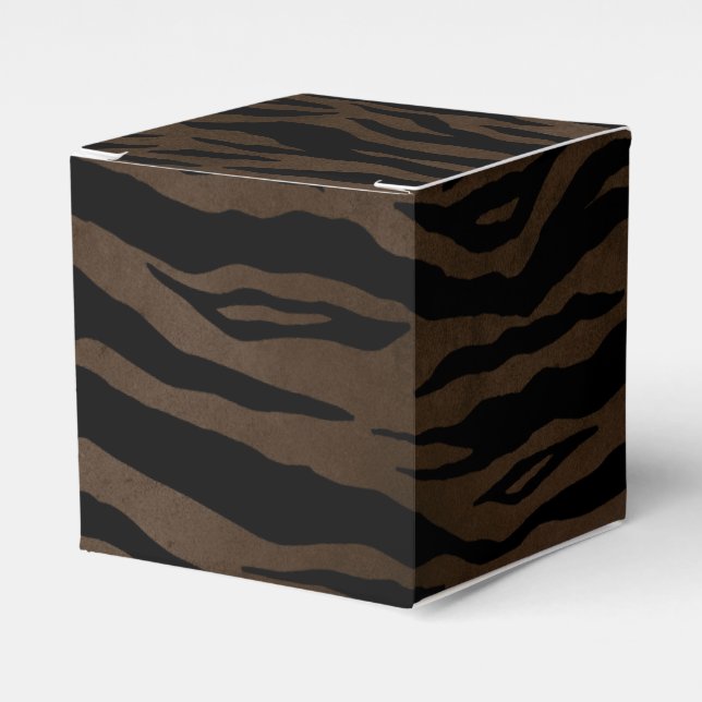 Jungle Tiger Favor Boxes (Front Side)
