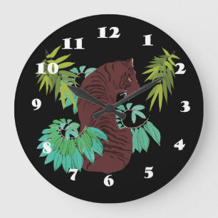 Jungle Tiger Large Clock