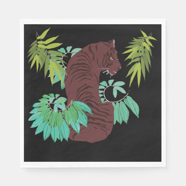 Jungle Tiger Napkins (Front)