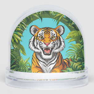🐯 Jungle Tiger Nursery Decor For Kids Room 🌿 Snow Globe
