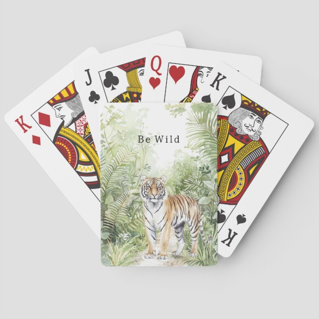 Jungle Tiger Poker Cards (Back)