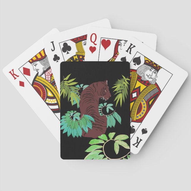 Jungle Tiger Poker Cards (Back)