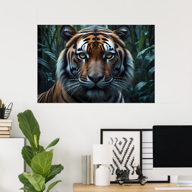 Jungle Tiger Poster (Home Office)