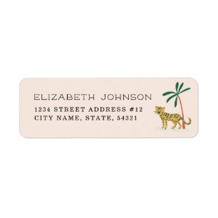 Jungle Tiger Return Address Label