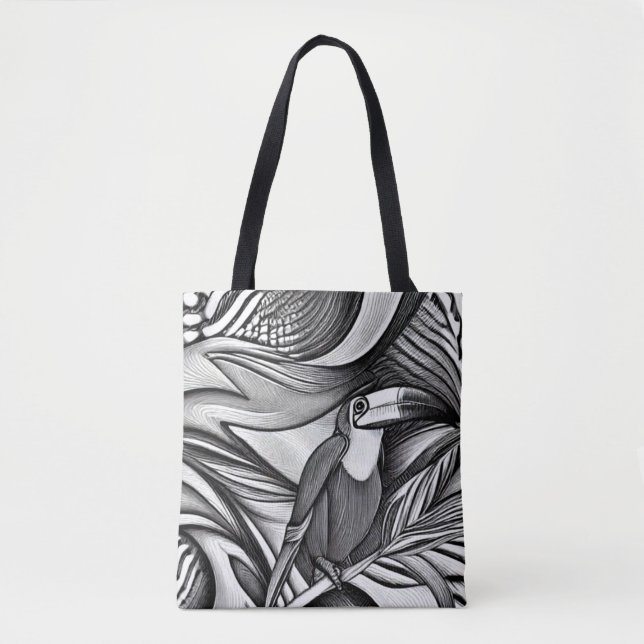 Jungle Toucan Tote Bag (Front)