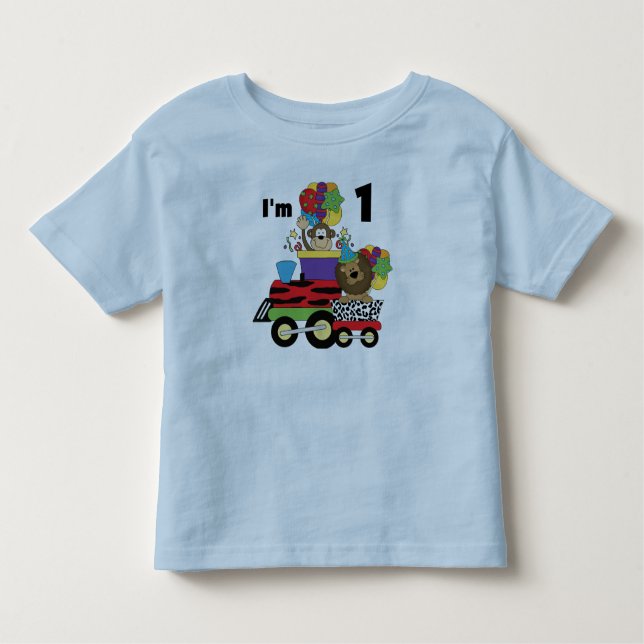 Jungle Train 1st Birthday T-shirts and Gifts (Front)