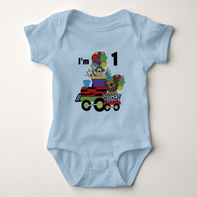 Jungle Train 1st Birthday T-shirts and Gifts (Front)
