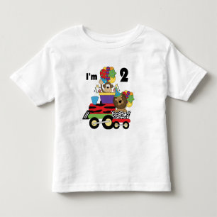 Jungle Train 2nd Birthday T-shirts and Gifts