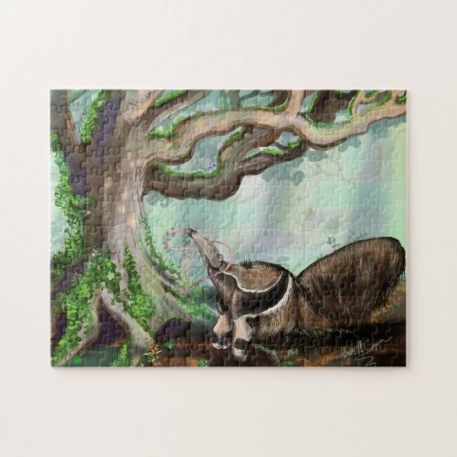 Jungle Tree and Giant Anteater Jigsaw Puzzle