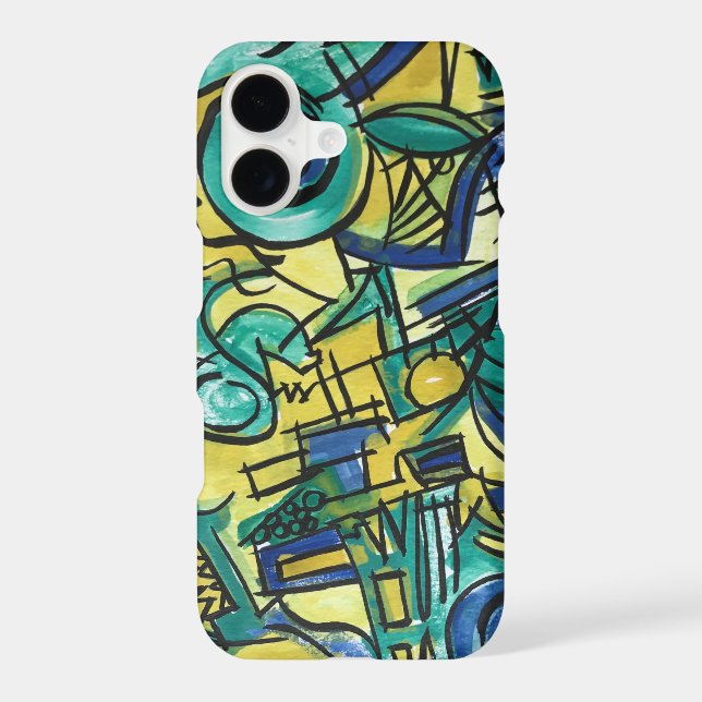 Jungle Trek-Hand Painted Abstract Art Case-Mate iPhone Case (Back)