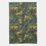 Jungle Tropical Camouflage Leopard Jungle Pattern Kitchen Towel