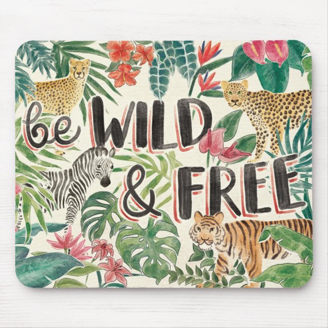 Jungle Vibes Mouse Pad (Front)