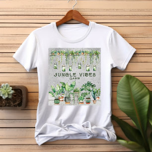 Jungle Vibes Oasis Vertical Garden Plants Lover T-Shirt