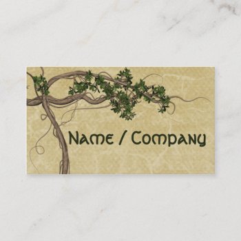Jungle Vines Business Card by RainbowCards at Zazzle